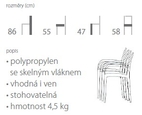 Plastové křesílko COSTA